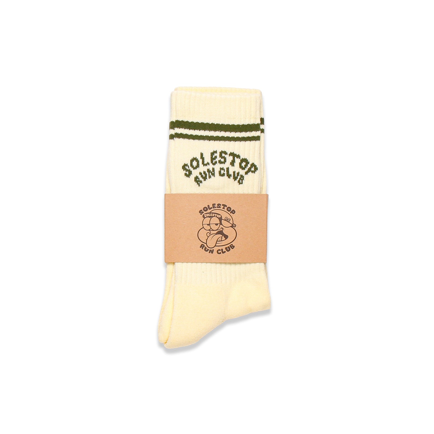 Solestop Run Club Logo Sock Cream Secondary image