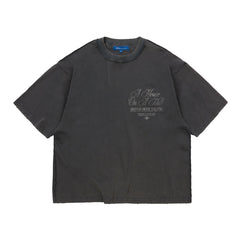 SCRT Theatre Cropped T-Shirt Washed Black