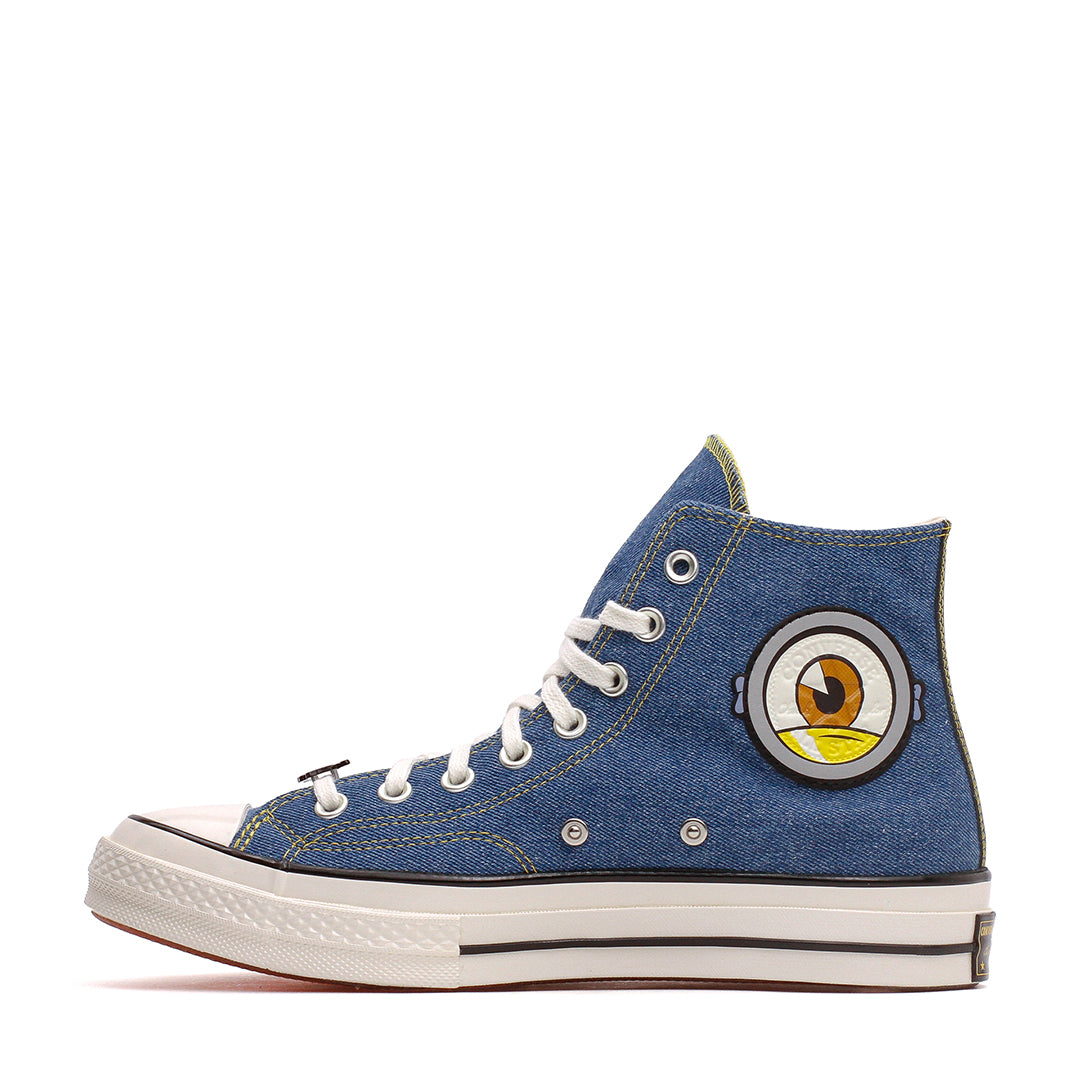 Converse x Minions Men Chuck 70 Hi Blue Egret Black A21402C-400