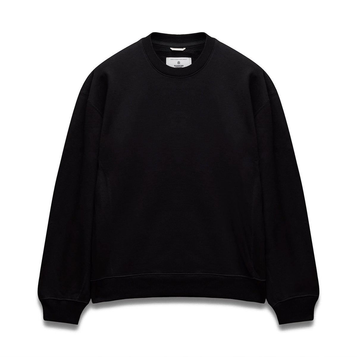 Reigning Champ Brushed Fleece '97 Relaxed Crewneck Black Main image
