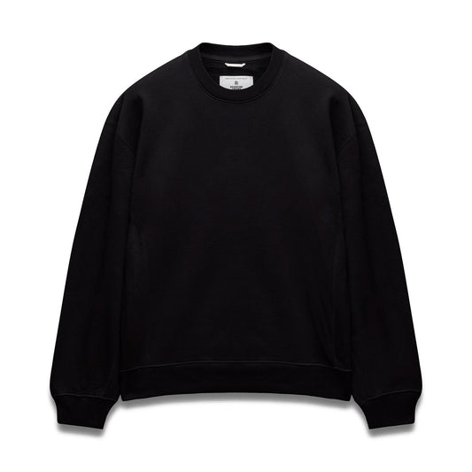 Reigning Champ Brushed Fleece '97 Relaxed Crewneck Black