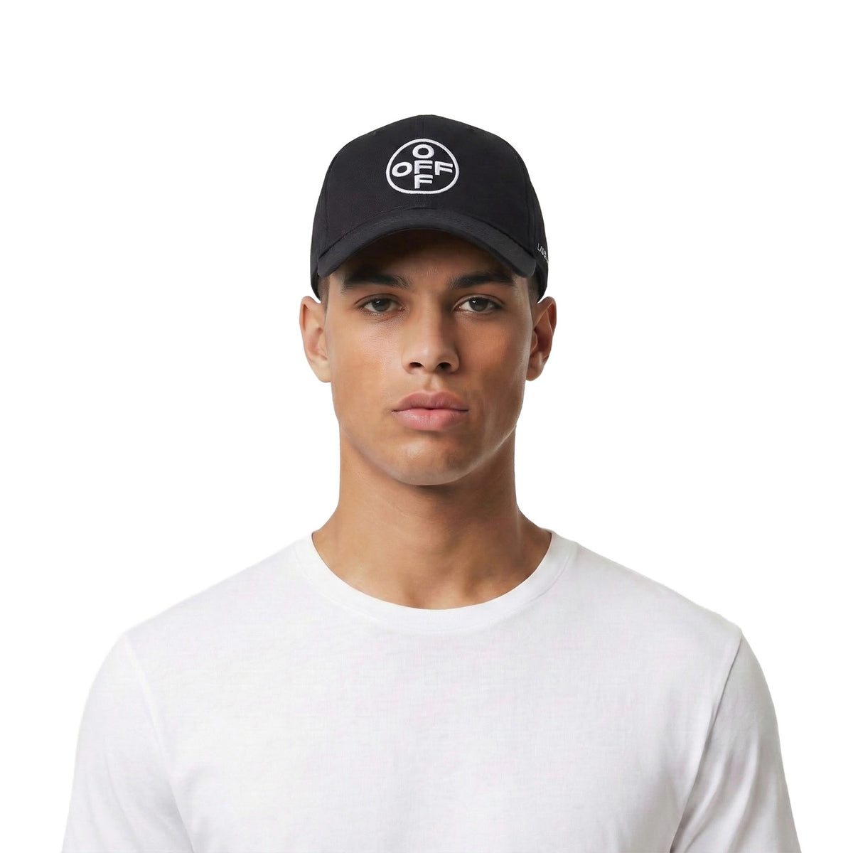 L/AB Off Embroidered Curved Brim Twill Cap Black