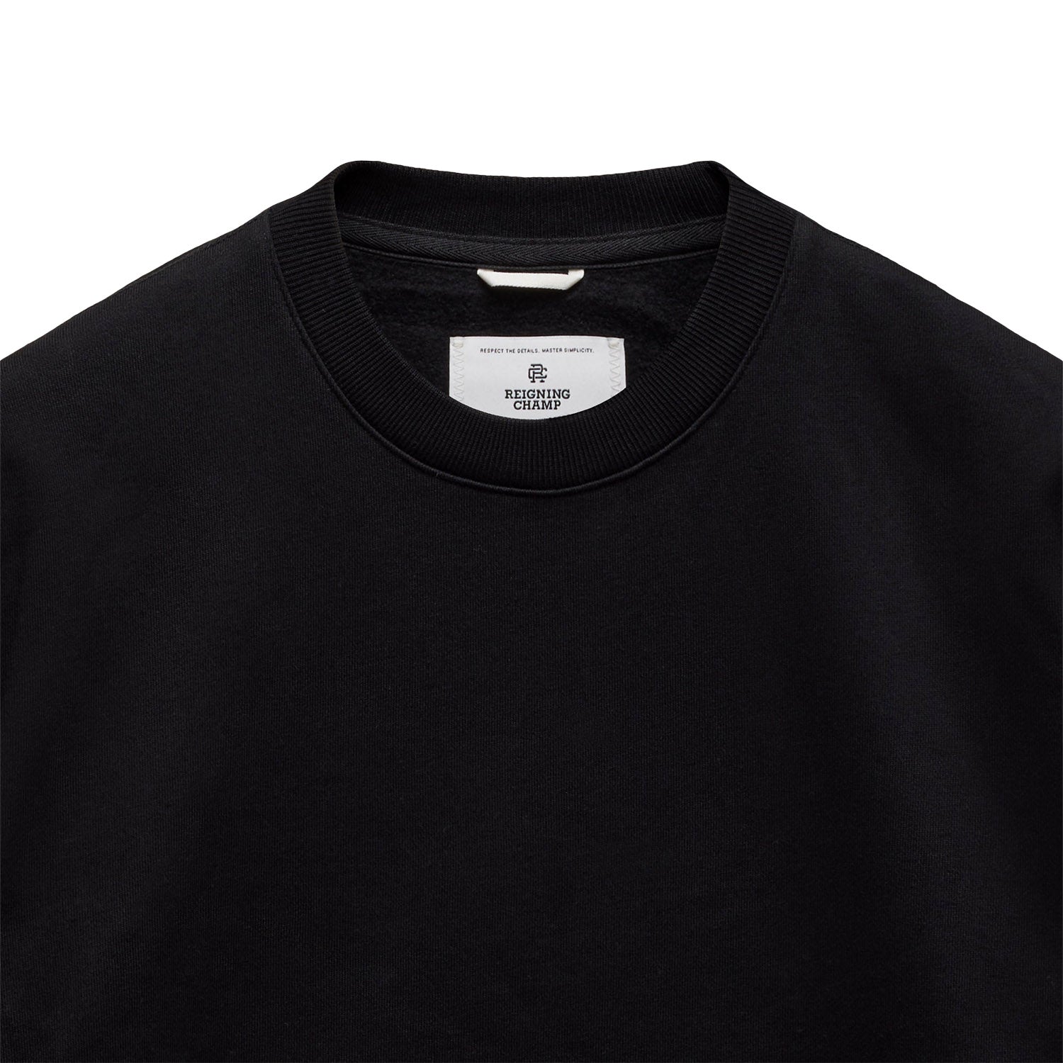 Reigning Champ Brushed Fleece '97 Relaxed Crewneck Black Secondary image