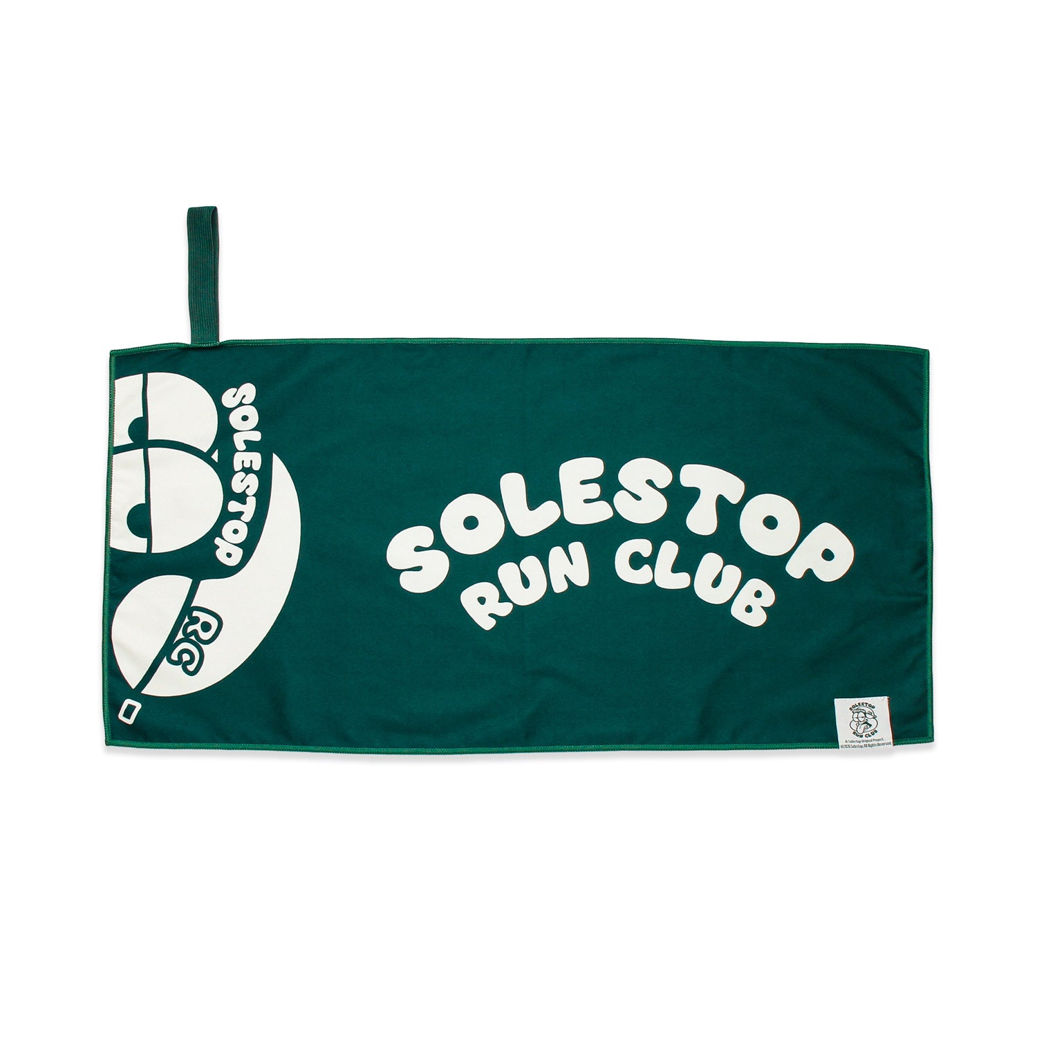 Solestop Run Club Quick Dry Towel Green Main image