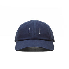 Reigning Champ Cotton Chino Low Pro Strapback Cap Washed Navy