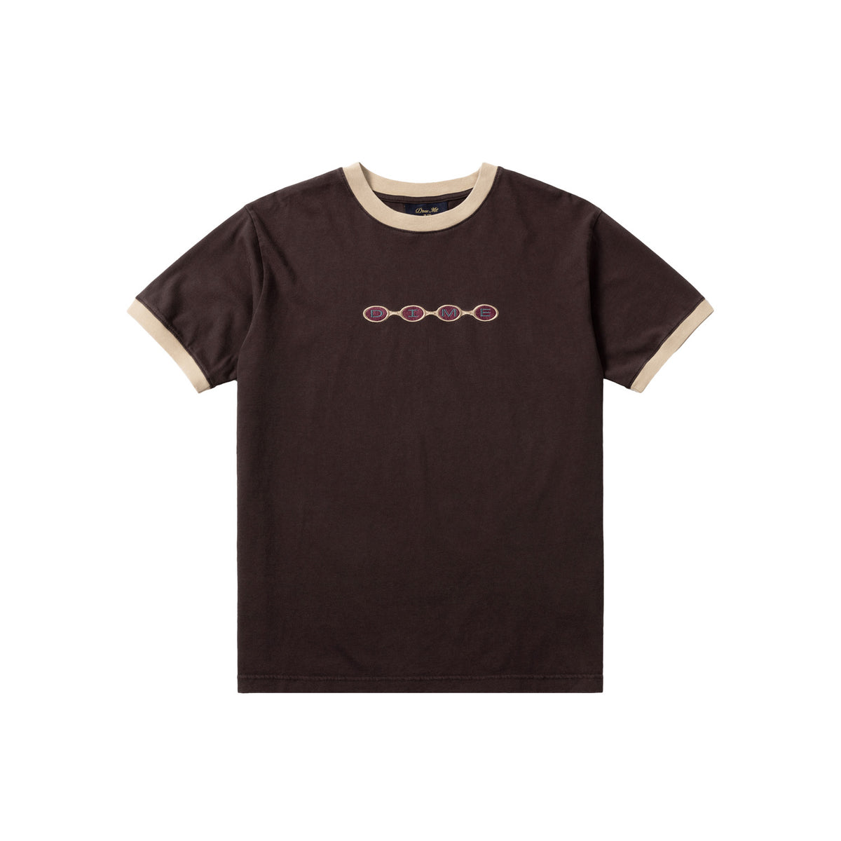 Dime Space Ringer T-Shirt Brown