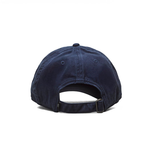 Reigning Champ Cotton Chino Low Pro Strapback Cap Washed Navy