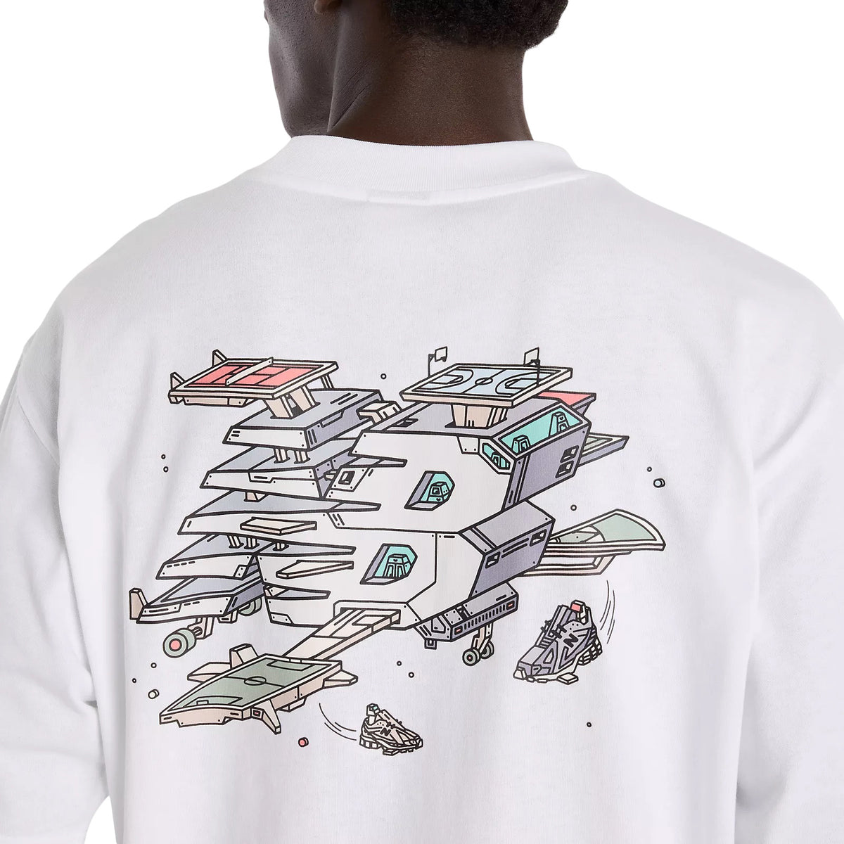 New Balance Ghica Sport Station Oversized T-Shirt White