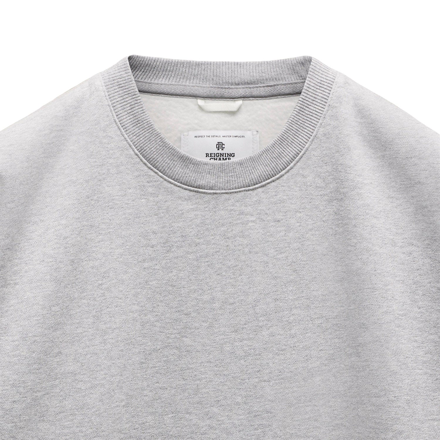 Reigning Champ Brushed Fleece '97 Relaxed Crewneck Heather Grey Secondary image