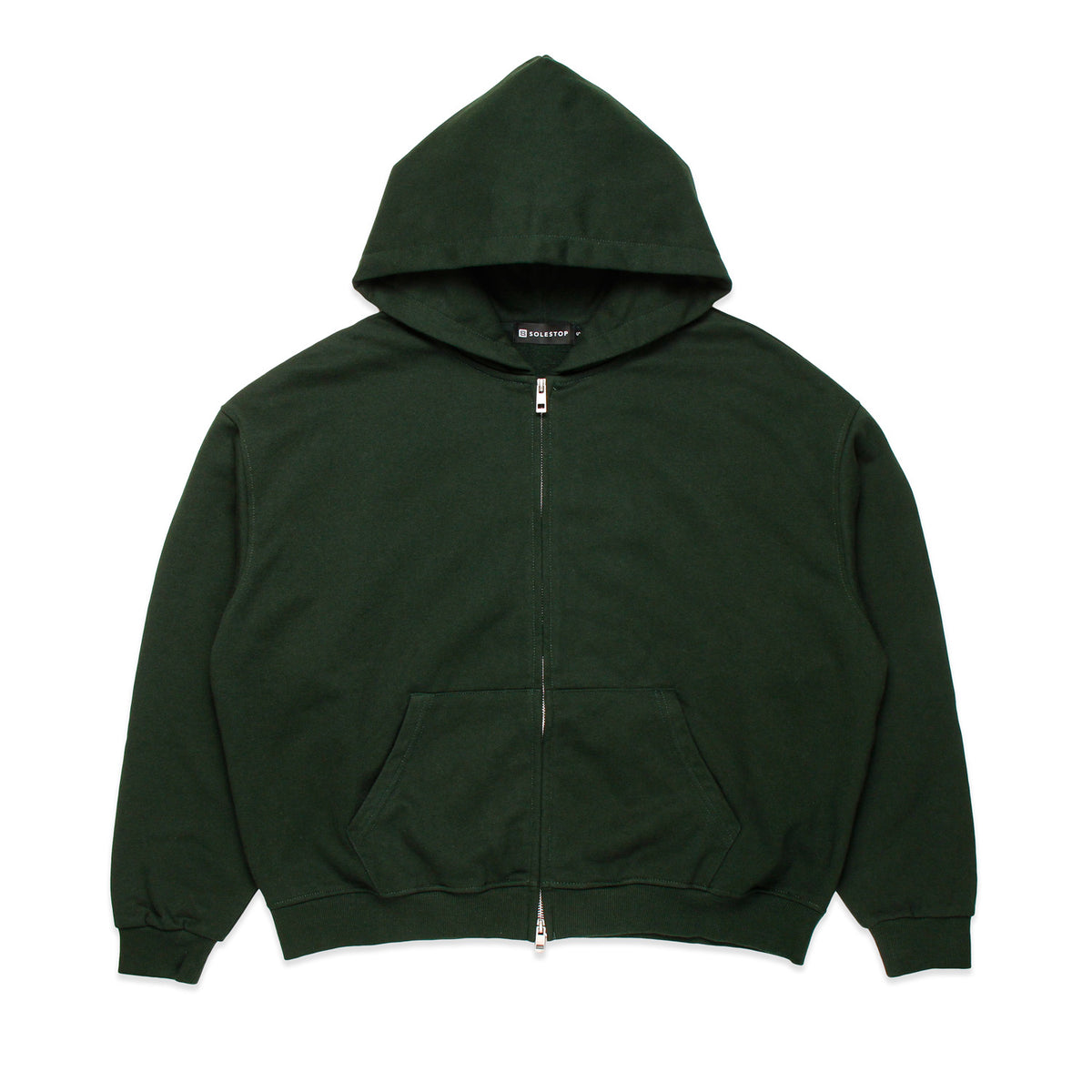 Solestop Run Club Script Overlay Up Hoodie Dark Green