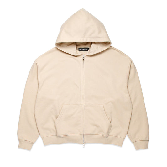 Solestop Run Club Zig-Zag Everywhere Zip Up Hoodie Apricot