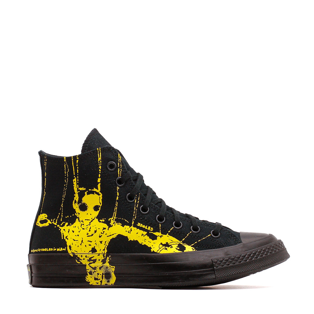 Converse x EDGLRD Men Chuck 70 Hi Black Yellow A20013C-001