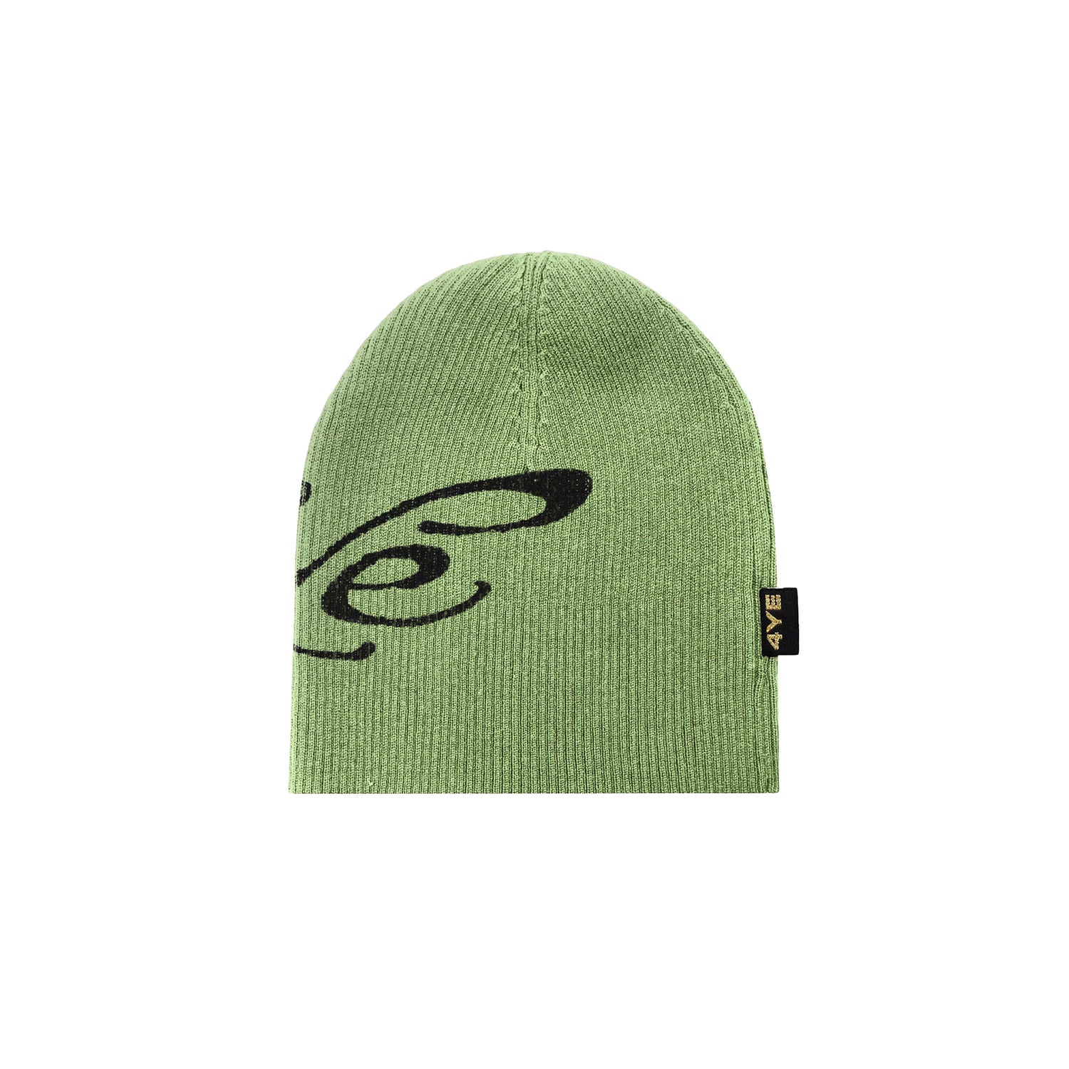 4YE Signature Ribbed Beanie - Green/Black Secondary image
