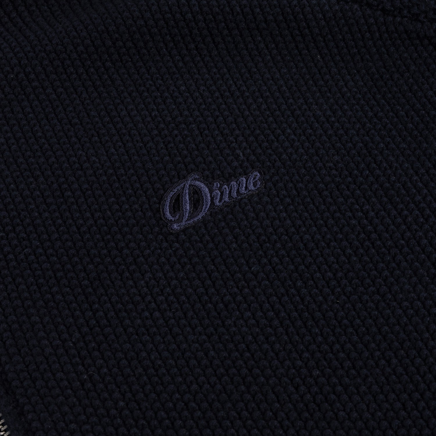Dime Knitted Pique Zip Sweater Dark Navy Secondary image