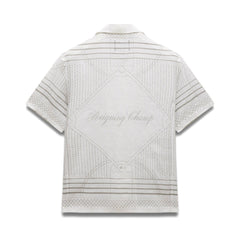 Reigning Champ Linen Arena Relaxed Camp Shirt White Concrete