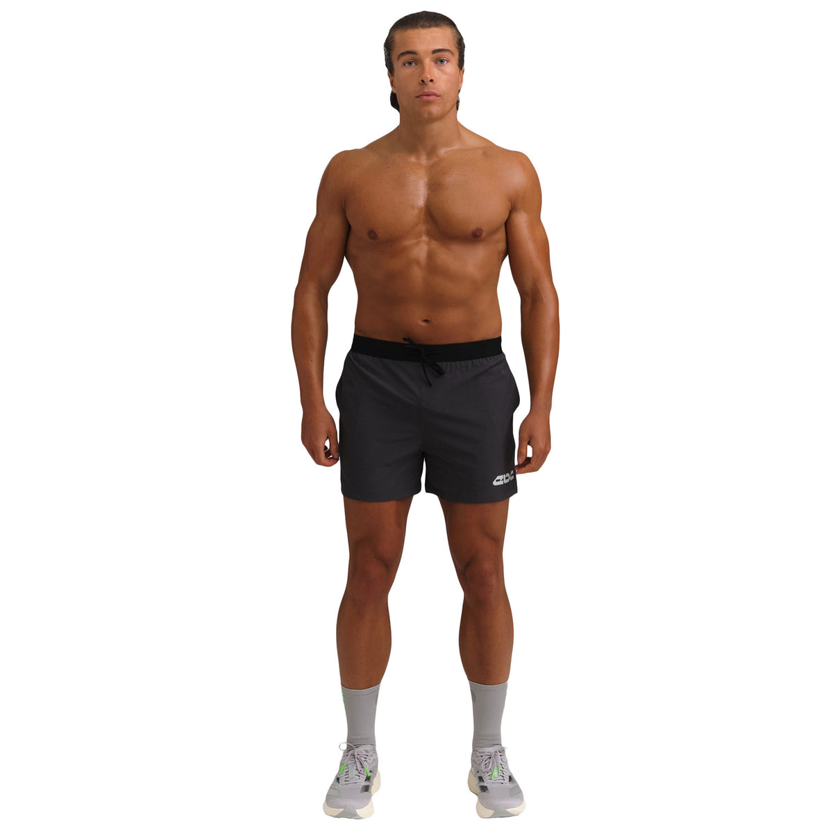 Everyday Better Club Performance Shorts 5" Grey White Main image