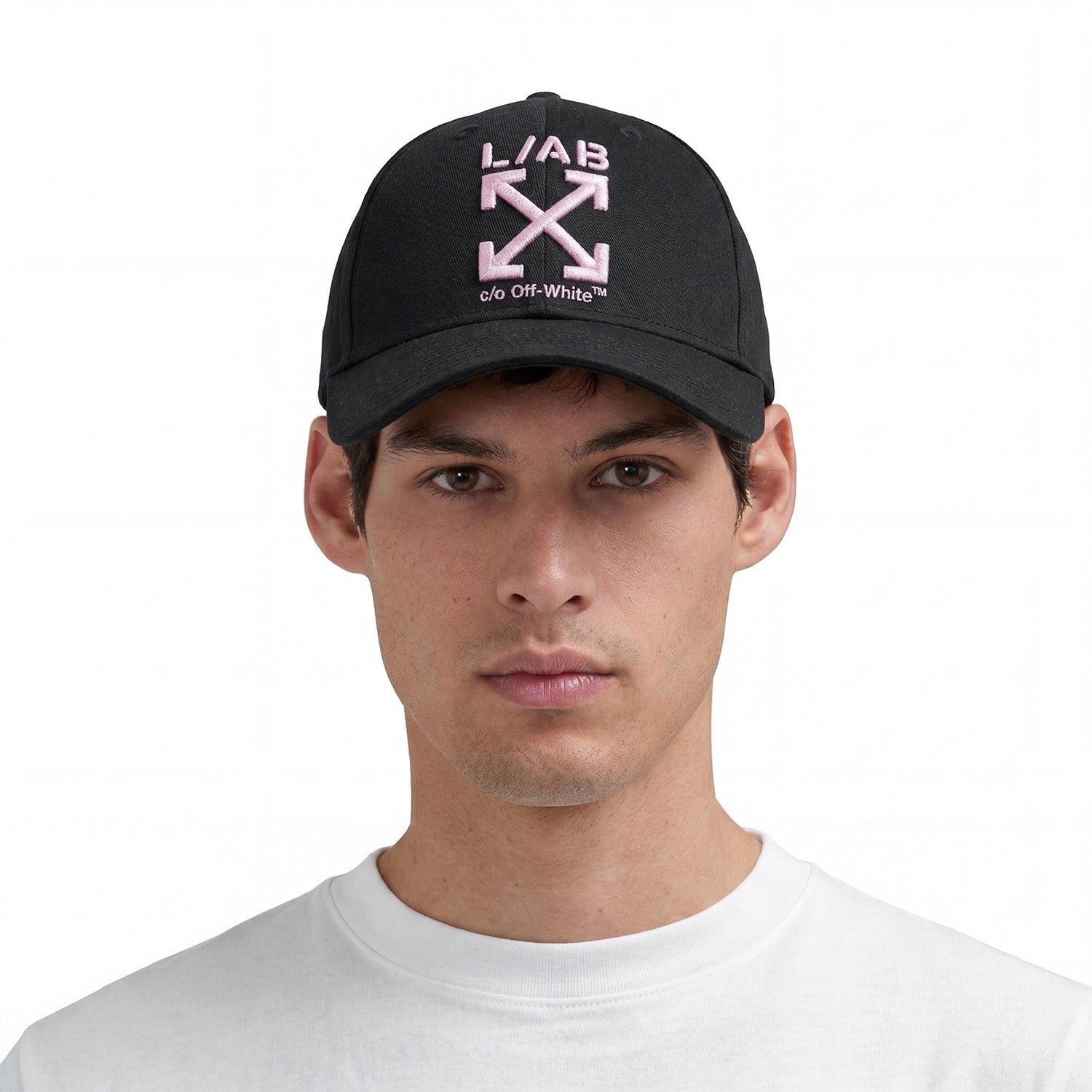L/AB c/o Off-White Clamp Arrows Curved Brim Twill Cap Black/Pink Secondary image