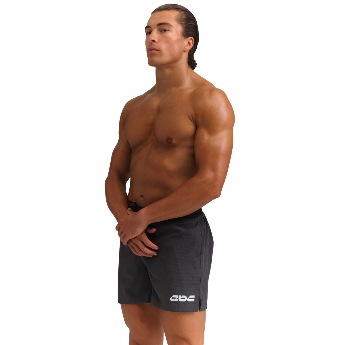 Everyday Better Club Performance Shorts 5" Grey White