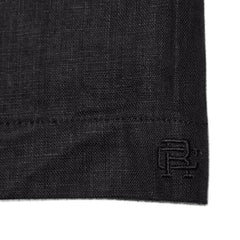 Reigning Champ Linen Retreat Standard Camp Shirt Black