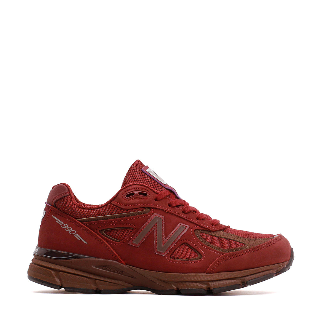 New Balance Men Made in USA 990v4 Monarch Burgundy U990BR4 Main image