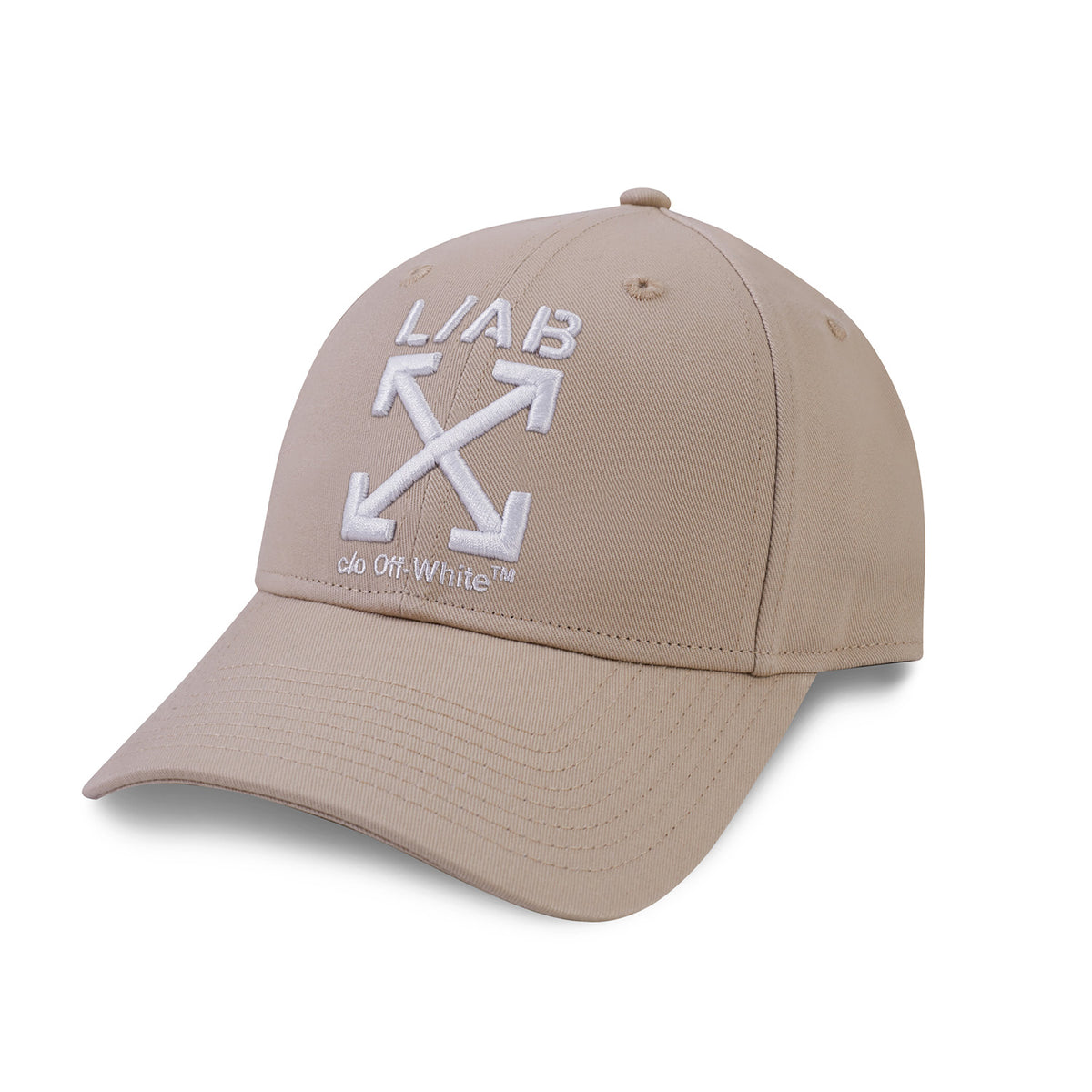 L/AB c/o Off-White Clamp Arrows Curved Brim Twill Cap Sesame Main image
