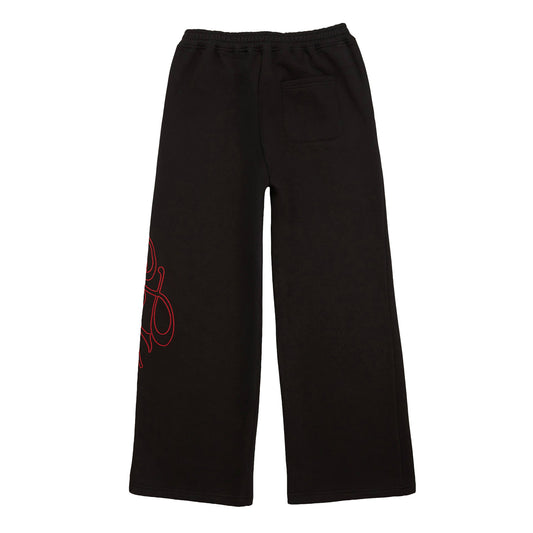 4YE Signature Wide Pant - Black/Red