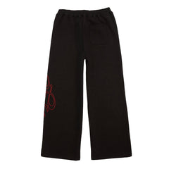 4YE Signature Wide Pant - Black/Red