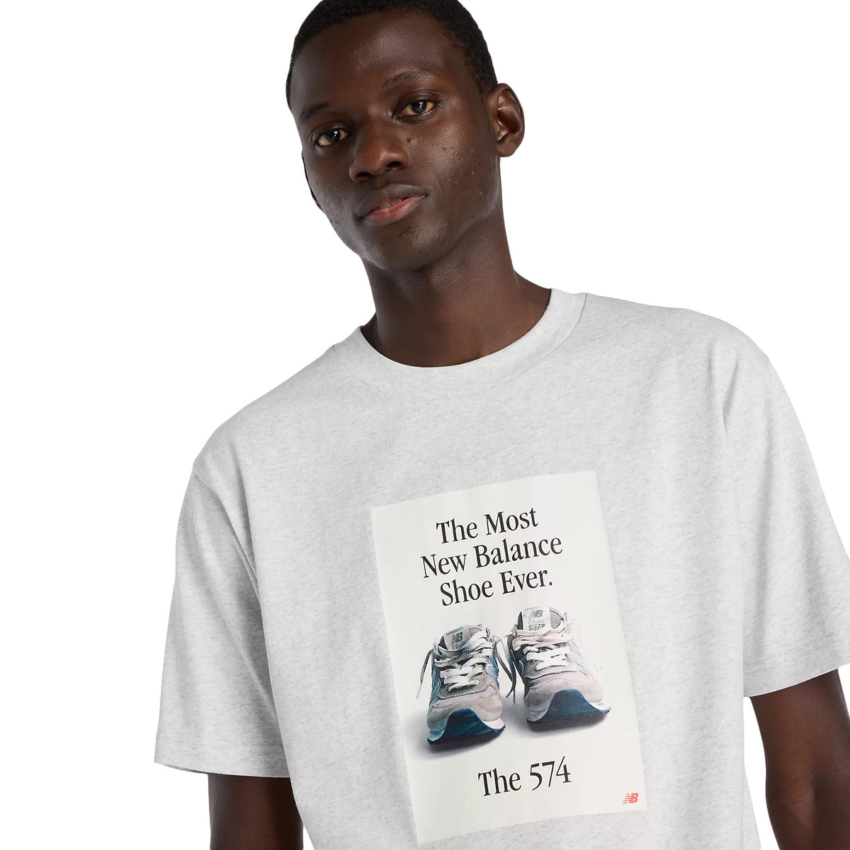 New Balance 574 Ad T-Shirt Ash Heather