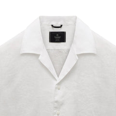 Reigning Champ Linen Retreat Standard Camp Shirt White