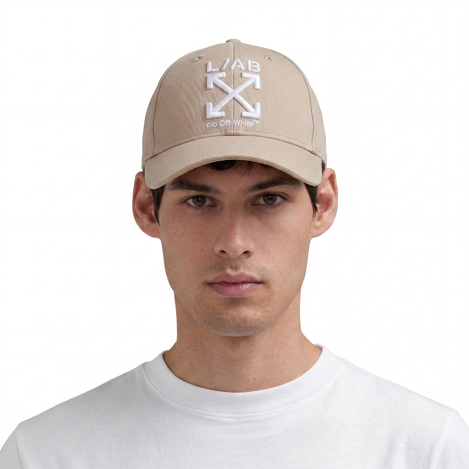 L/AB c/o Off-White Clamp Arrows Curved Brim Twill Cap Sesame Secondary image