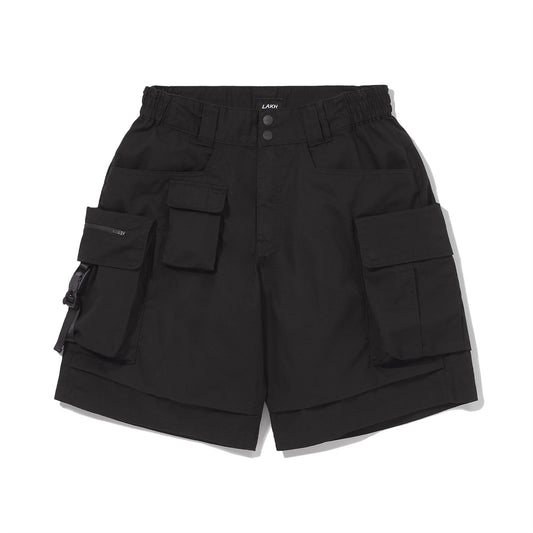 Lakh Ten Pockets Cargo Shorts PR Black