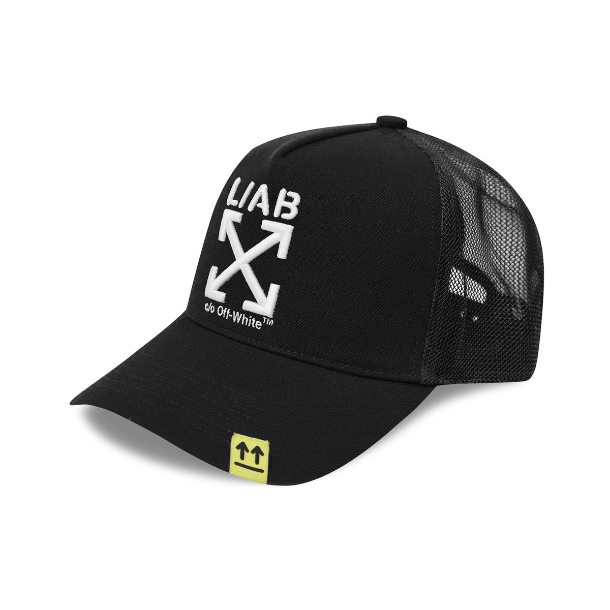 L/AB c/o Off-White Clamp Arrows Curved Brim Trucker Cap Black Main image
