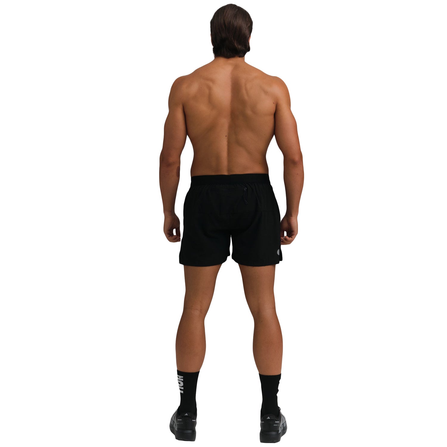 Everyday Better Club Performance Short 5 Inch Black White