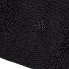 Reigning Champ Cotton Linen Victor Polo Black