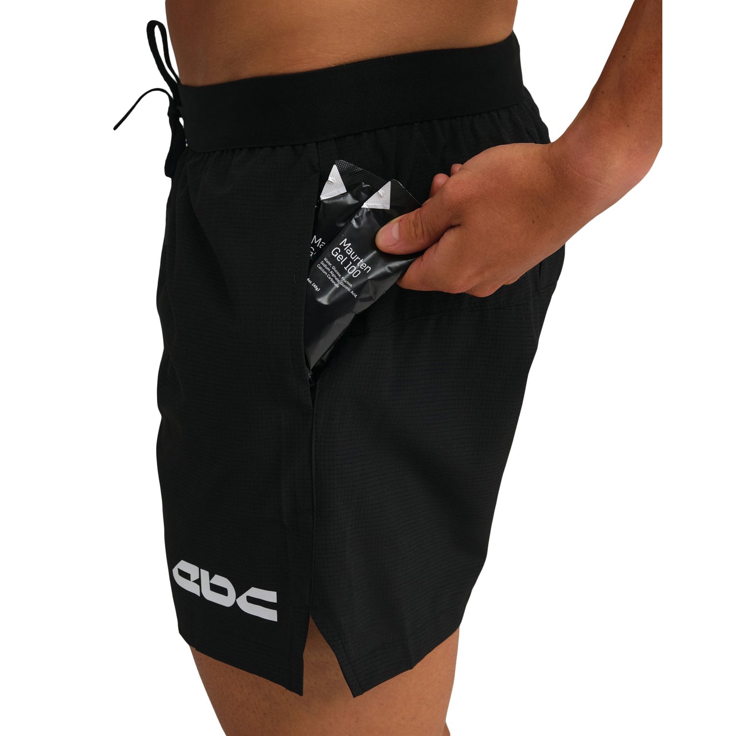 Everyday Better Club Performance Short 5 Inch Black White