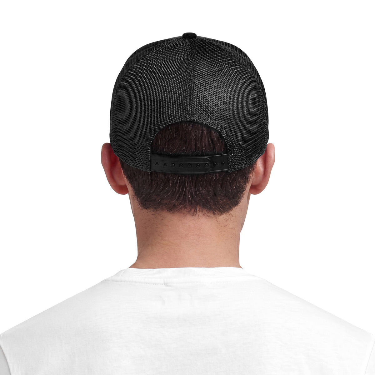 L/AB c/o Off-White Clamp Arrows Curved Brim Trucker Cap Black