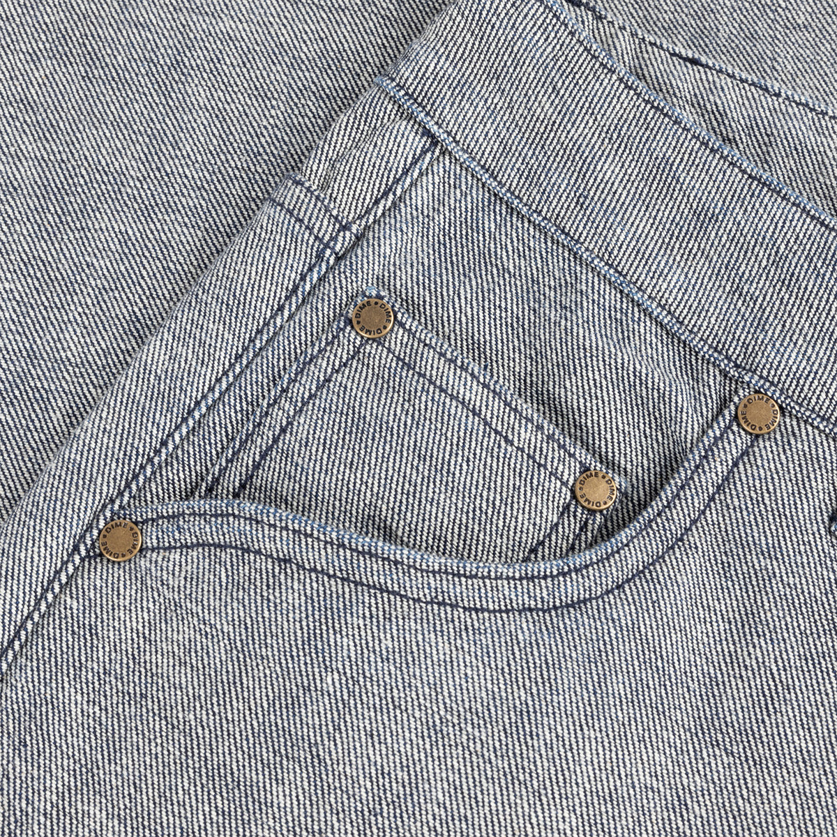 Dime Baggy Denim Pants Reversed Indigo