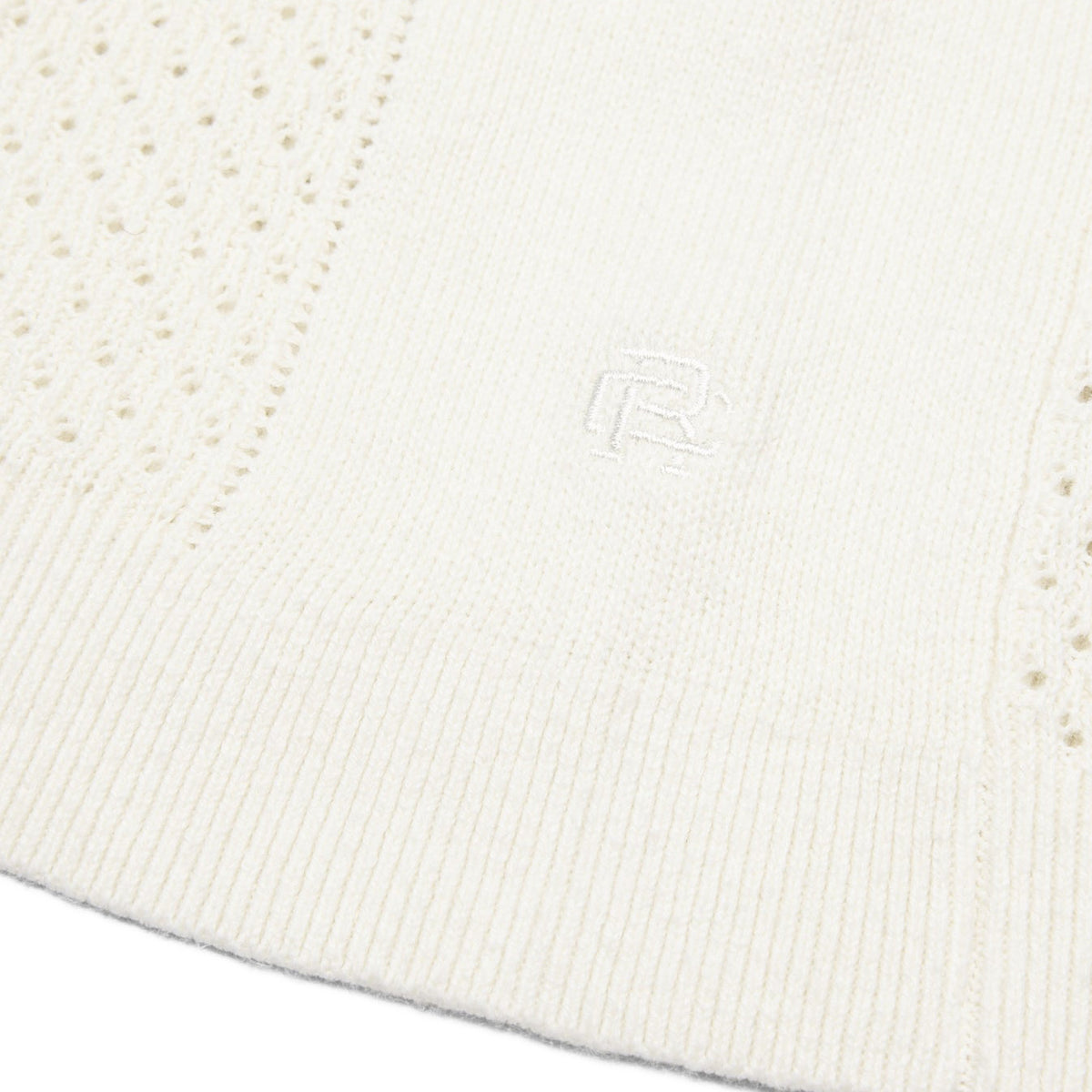 Reigning Champ Cotton Linen Victor Polo Ivory