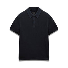 Reigning Champ Supima Mesh Cruise Polo Black