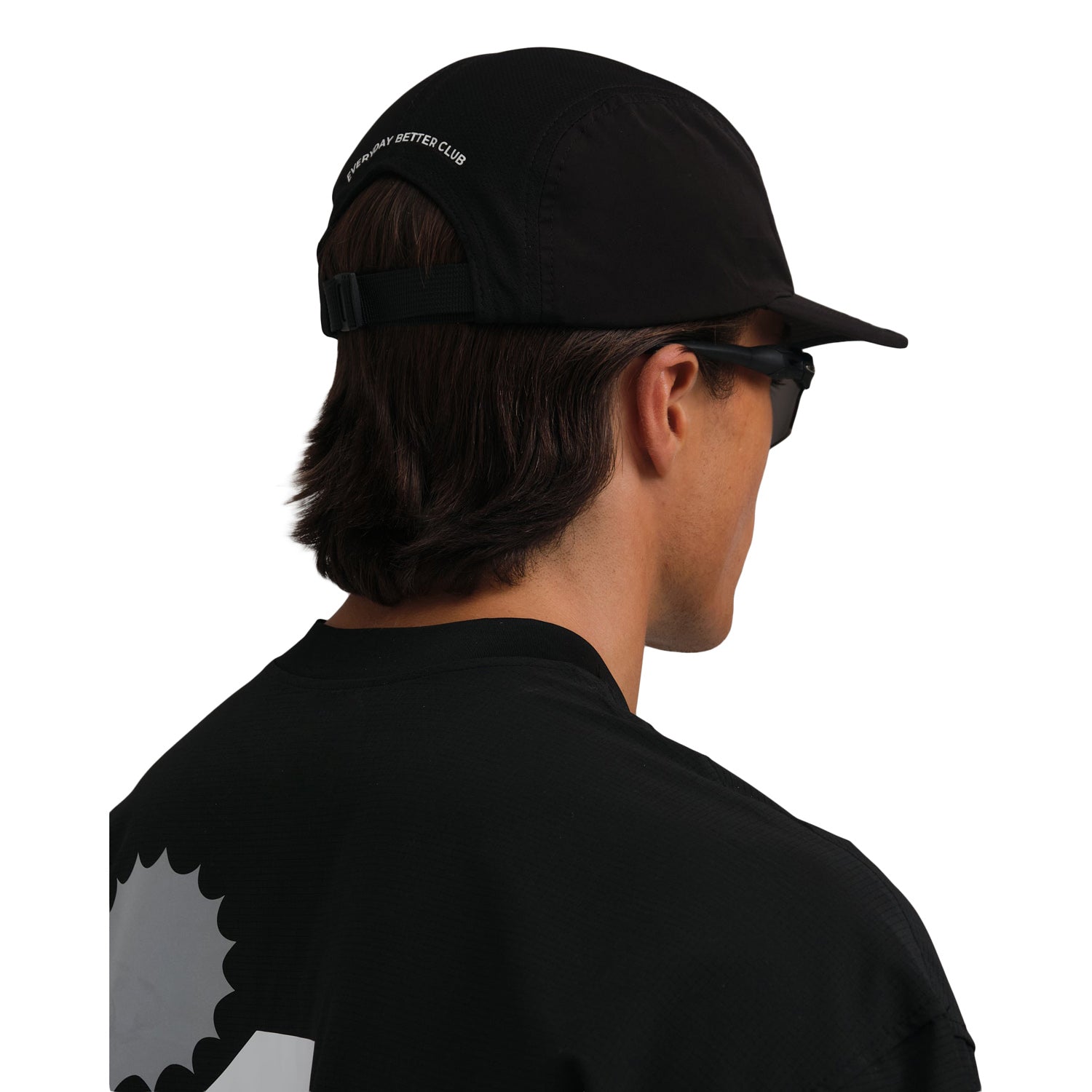Everyday Better Club Performance 5 Panel Endurance Cap Black