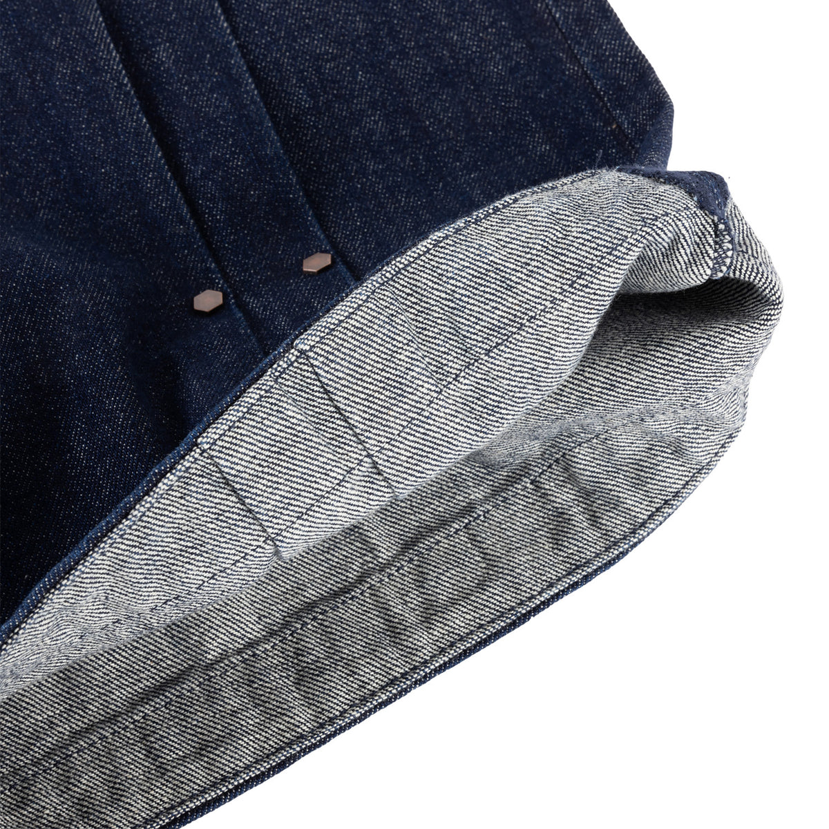 Dime Pleated Baggy Denim Shorts Indigo