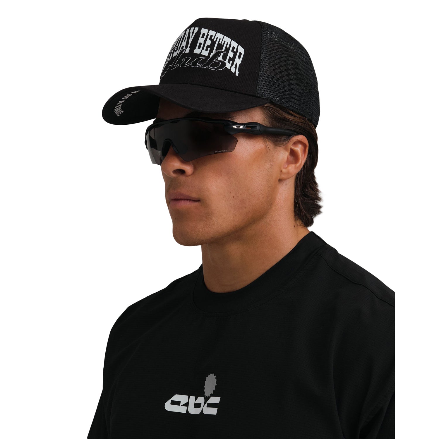 Everyday Better Club Performance Script Trucker Mesh Cap Black Secondary image