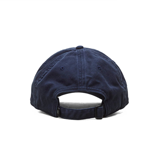 Reigning Champ Cotton Chino Low Pro Monogram Strapback Cap Washed Navy