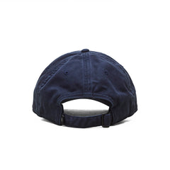 Reigning Champ Cotton Chino Low Pro Monogram Strapback Cap Washed Navy