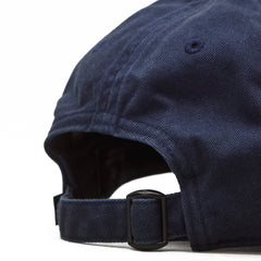 Reigning Champ Cotton Chino Low Pro Monogram Strapback Cap Washed Navy