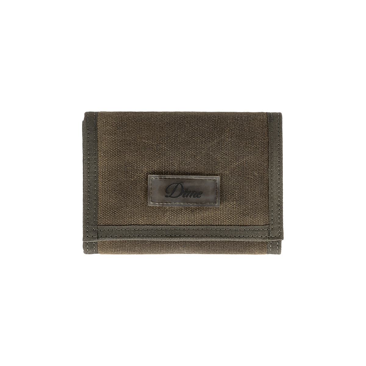 Dime Waxed Velcro Wallet Olive Main image