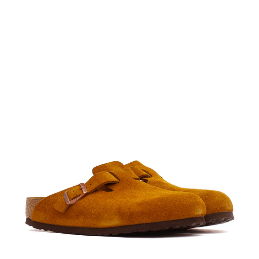 Birkenstock Boston Soft Footbed Suede Leather Mink