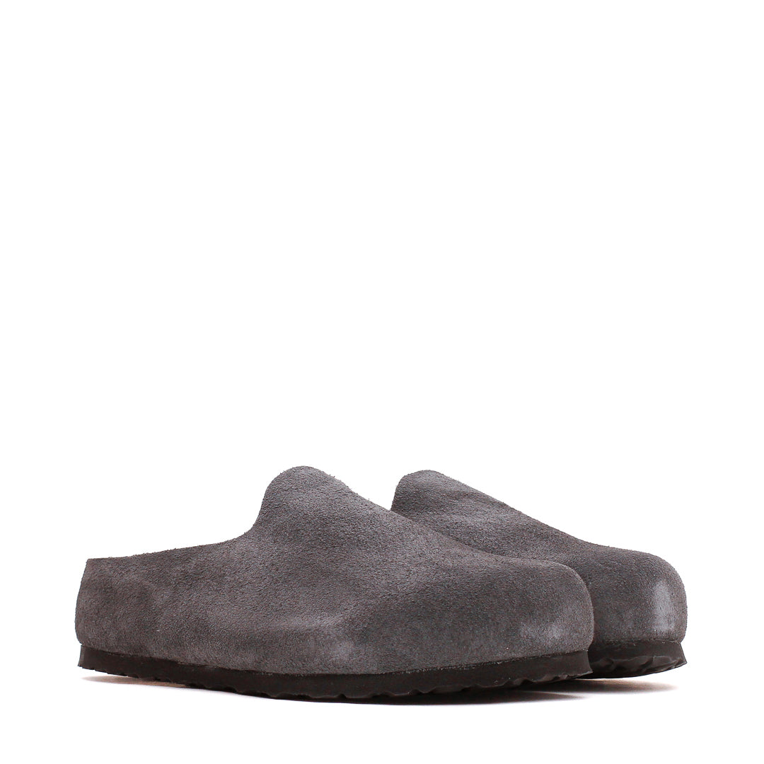 Birkenstock Amsterdam Wrapped Suede Charcoal