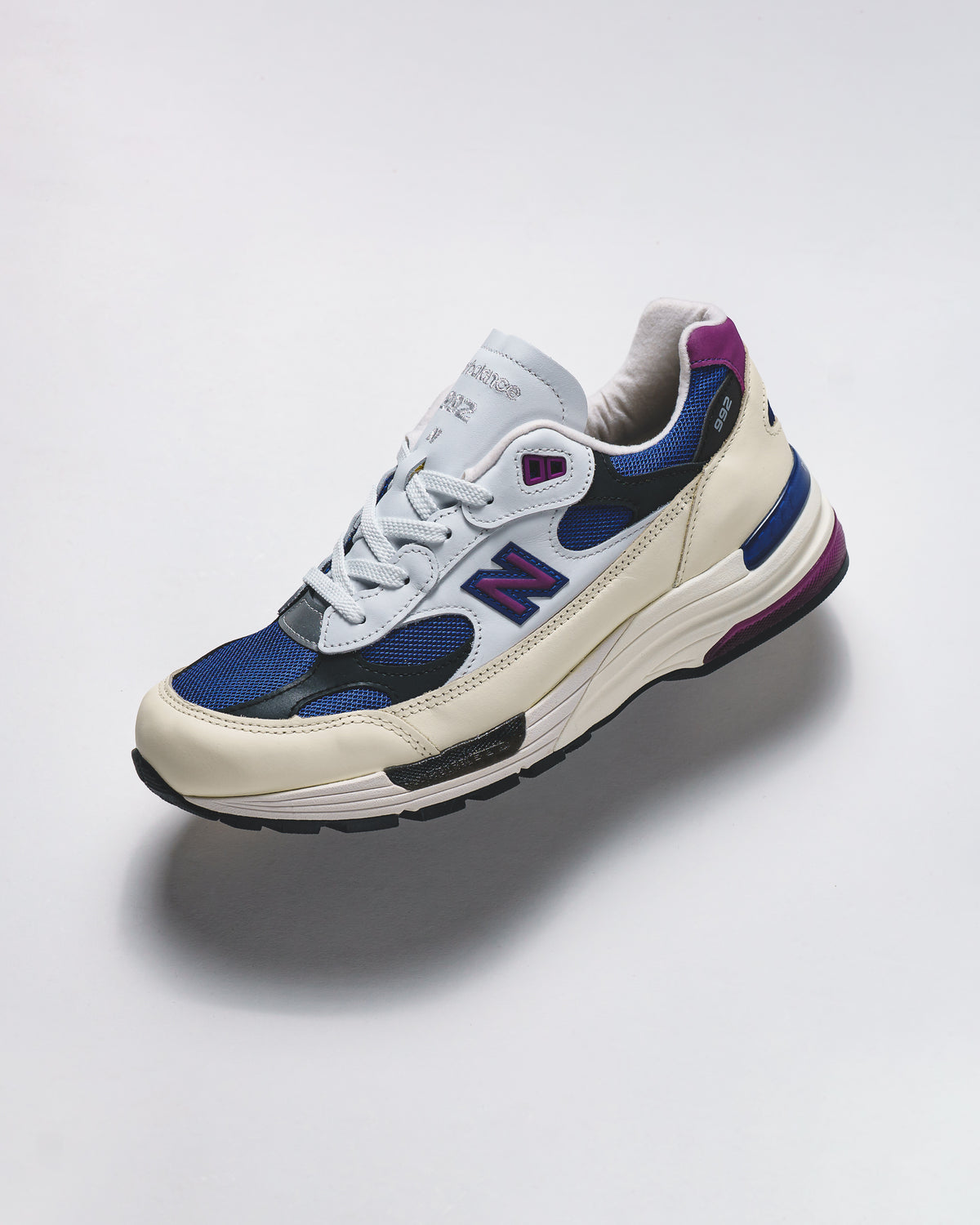 New Balance Men Made in USA 992 White Royal Purple Fuschsia U99278L