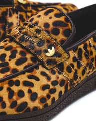 Adidas Women Handball Spezial Loafer Leopard Print Dark Brown KJ2526